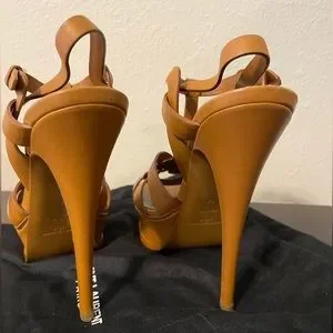 Shoes | Yves Saint Laurent Tribute Platform 115 Heels 38  Yves Saint Laurent Tribute platform 115 heels 38 camel brown main image 1